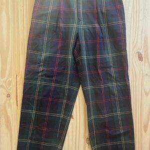 Ralph Lauren Polo vintage RARE Plaid pleated pants sz 8 navy green red yellow